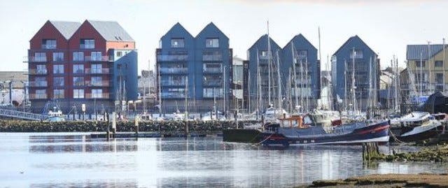 Harbourside apartments in Amble