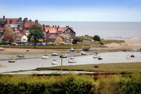 alnmouth beach and estuary