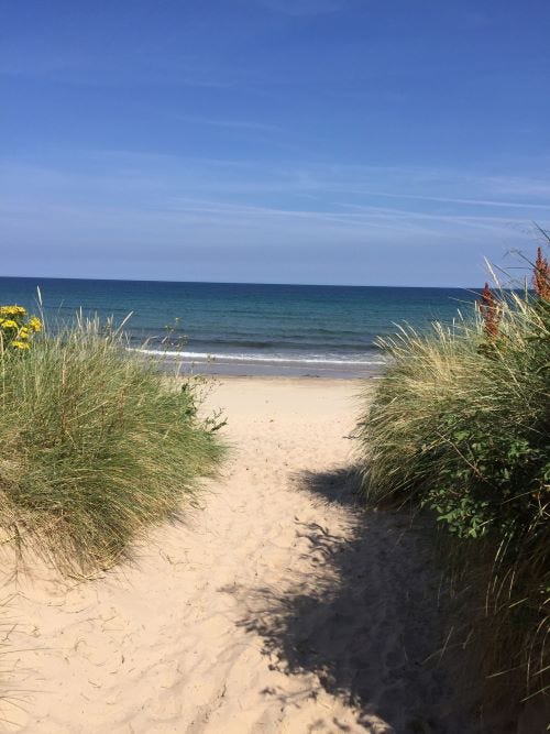 Dunes leading to High Newton beach