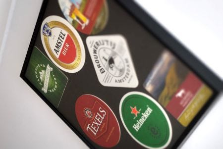 collection of beer mats