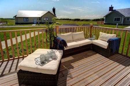 garden furniture on the deck