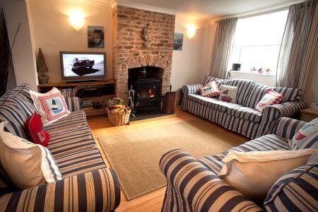 coastguards cottage living room