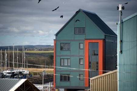 The ‘swanky flats’ that Vera refers to in the episode and home to our Quayside Retreat