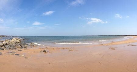 Sandy beach in the sunshine