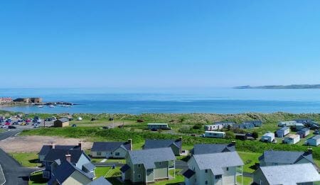 View of Beadnell Bay from The Lantern House