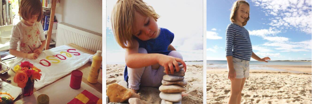 kids on the beach