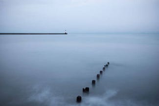 misty sea at berwick