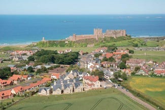 Skyline and view of castle