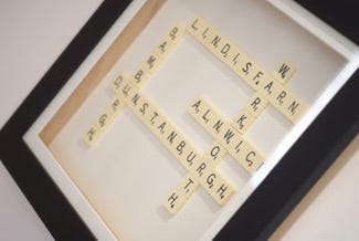 scrabble wall art