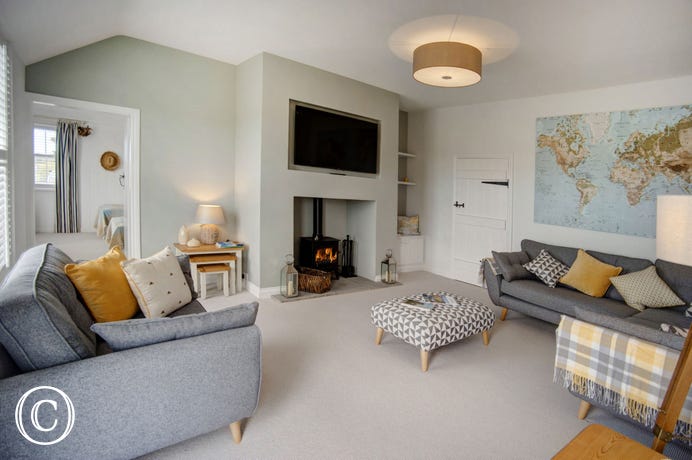 Bamburgh Beach House living room