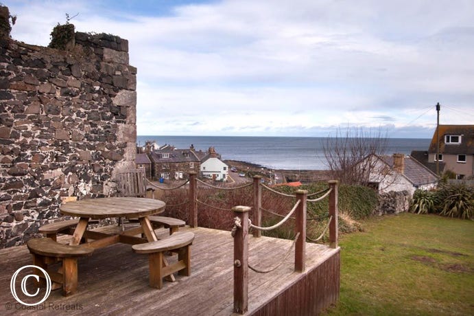 Sea views from garden